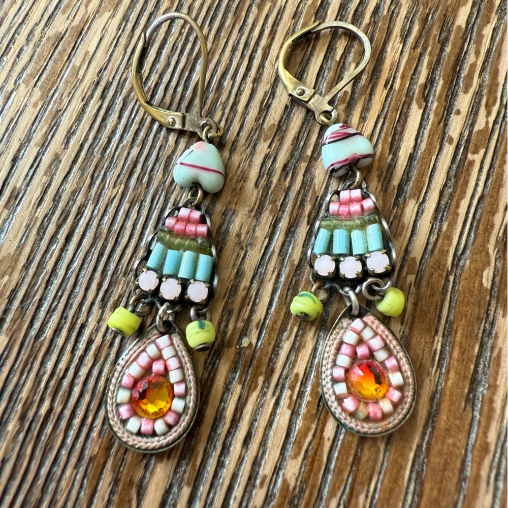 For @brainbabe colorful Ayala Bar earrings and Silpada love blooms